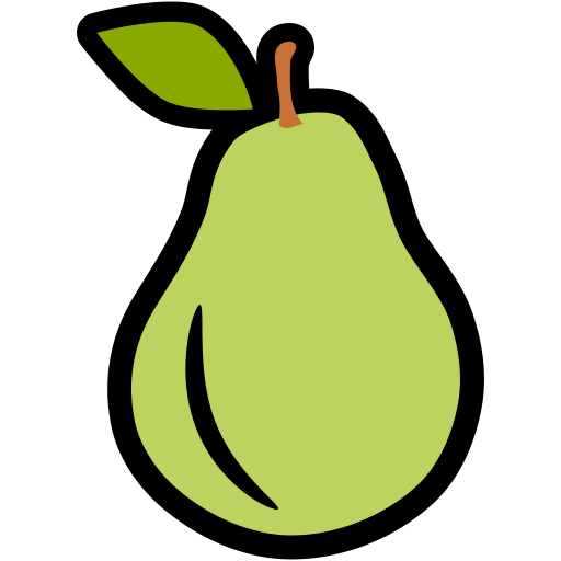 Download PNG image - Vector Green Pears Transparent PNG 