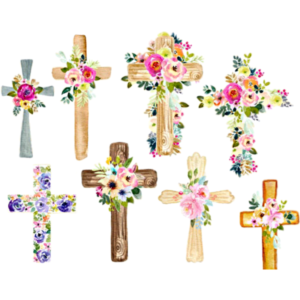 Download PNG image - Easter Cross Vector PNG HD Isolated 