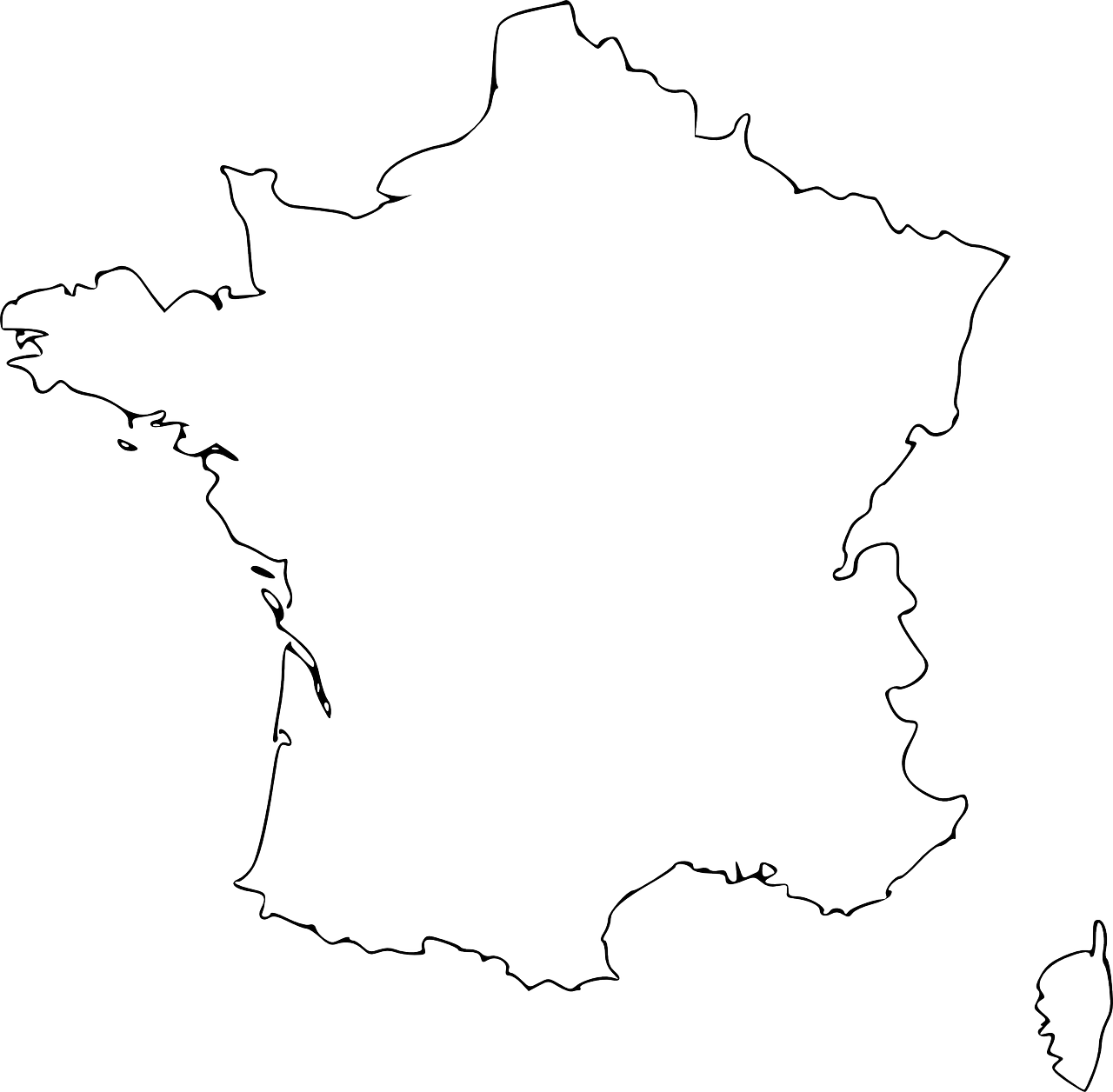 Download PNG image - France Map Vector PNG Transparent Image 
