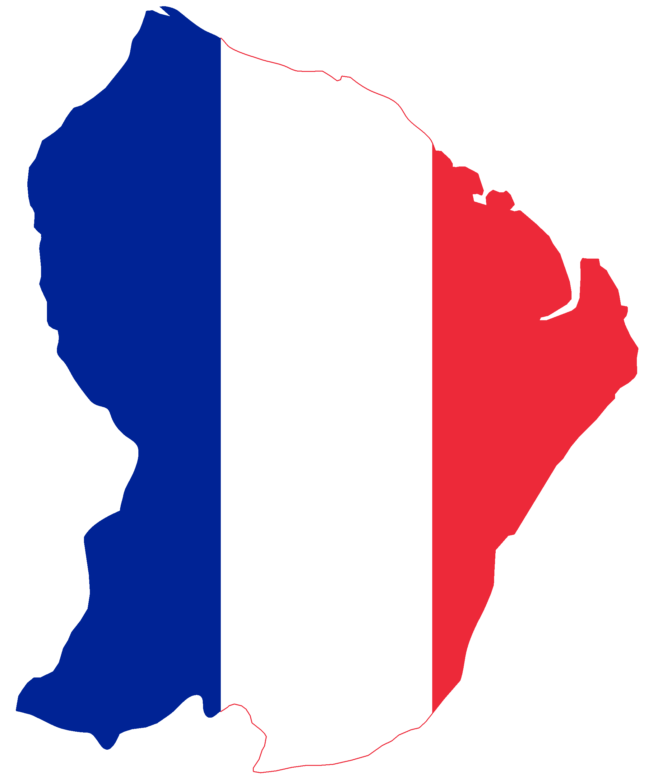 Download PNG image - France Vector Map PNG Clipart 