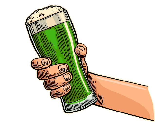 Download PNG image - Green Beer Vector PNG Pic 