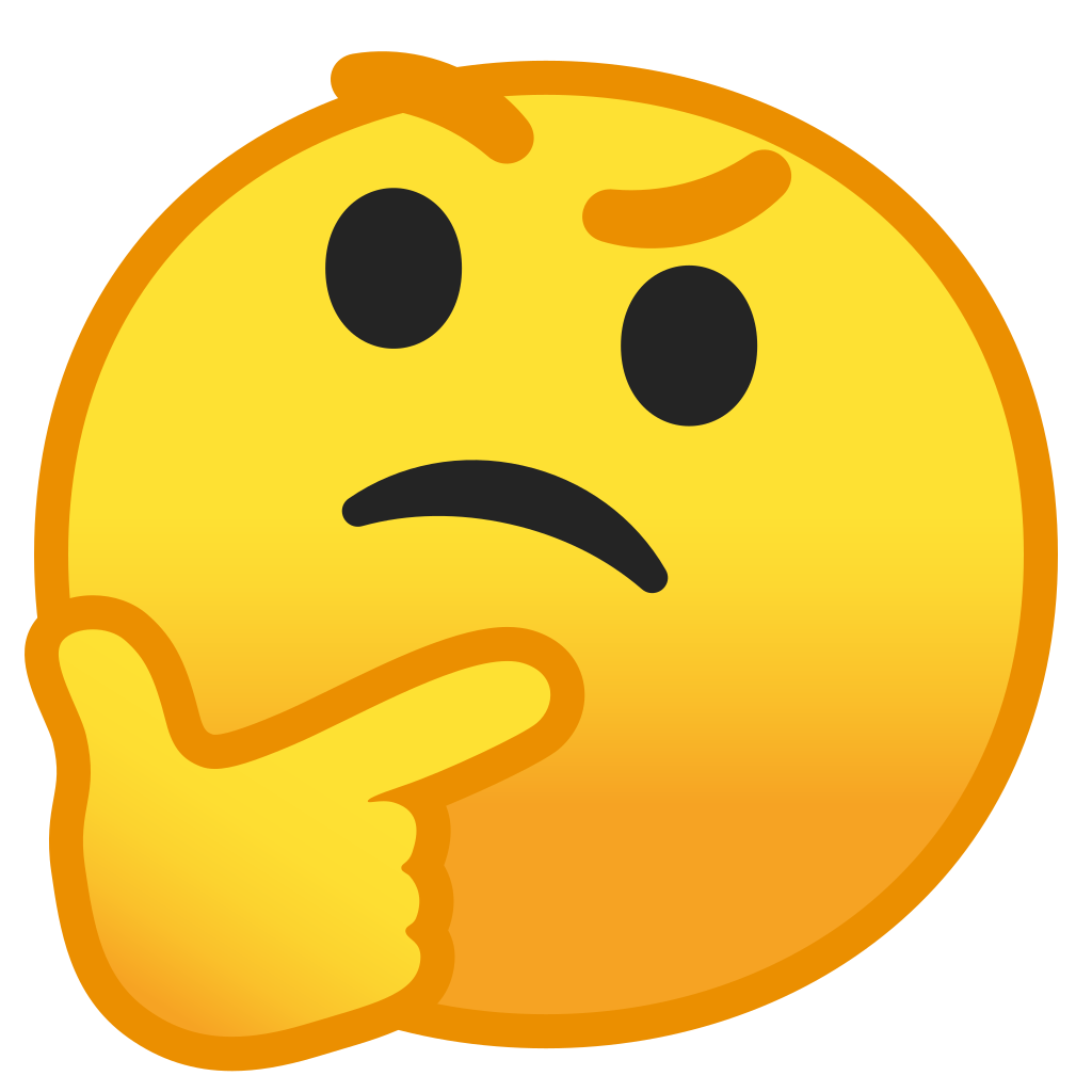 Download PNG image - Thinking Emoji PNG File 