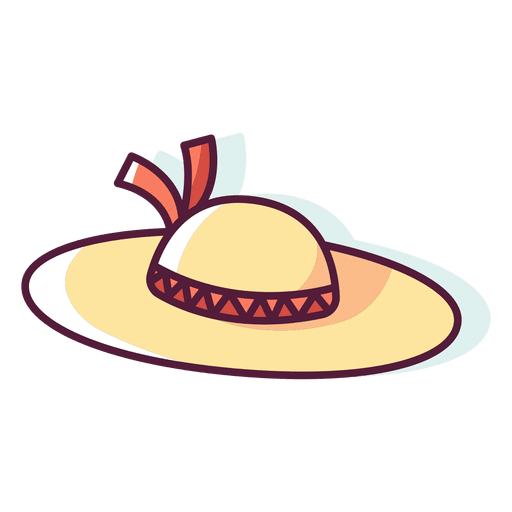 Download PNG image - Vector Beach Hat PNG Clipart 