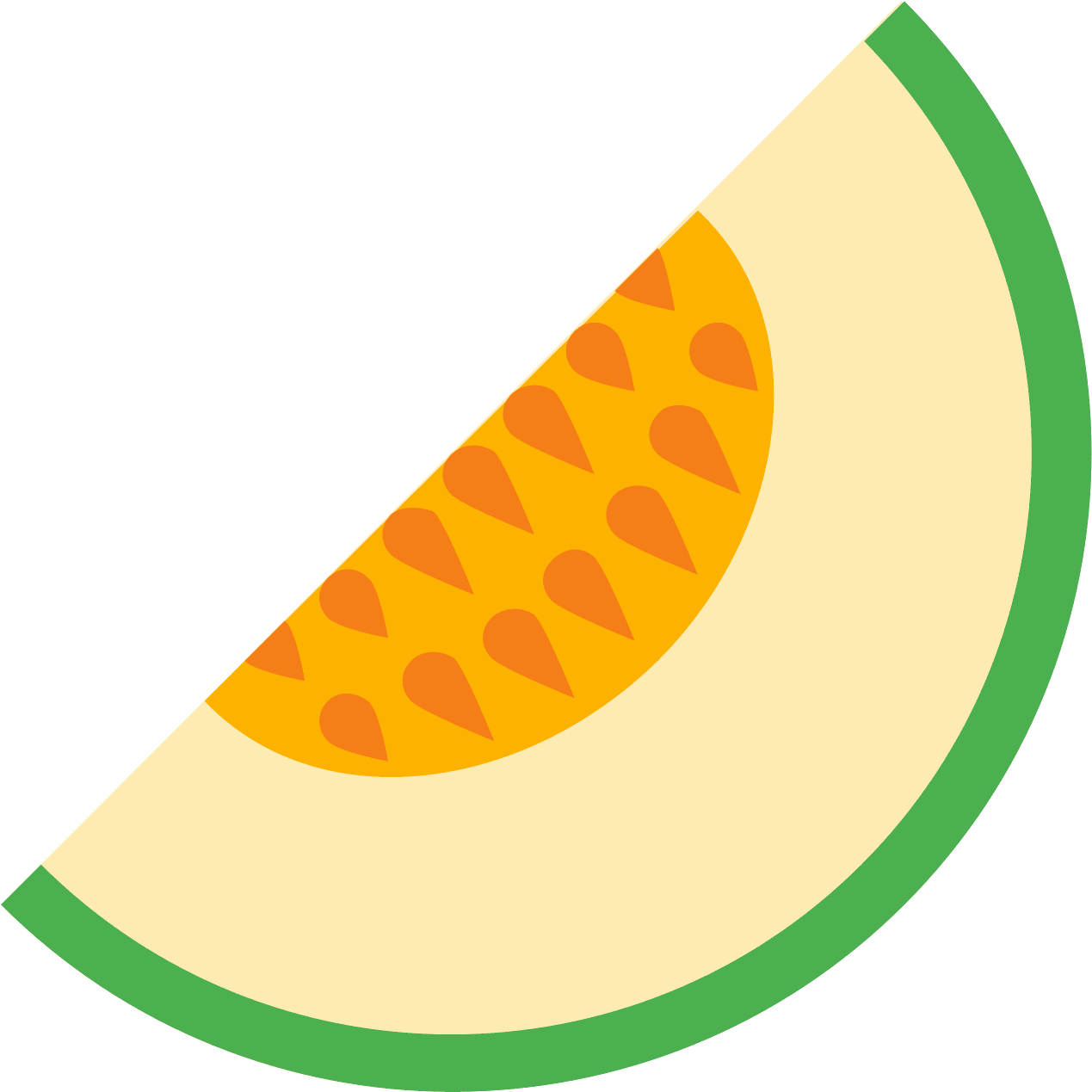 Download PNG image - Cantaloupe Slices PNG Photos 