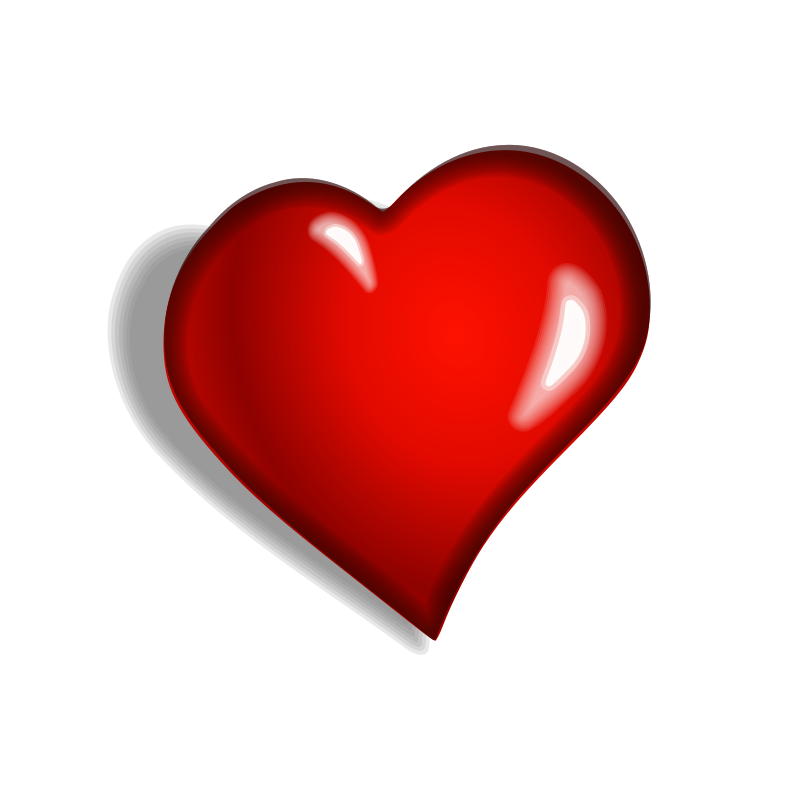 Download PNG image - Dark Red Heart PNG Free Download 