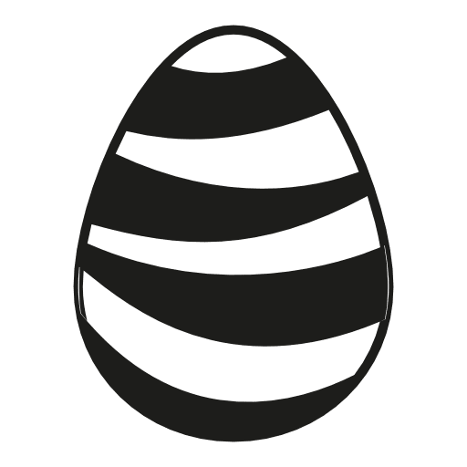 Download PNG image - Decorative Black Easter Egg PNG Image 