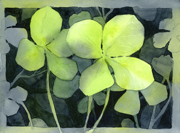 Download PNG image - Watercolor Clover PNG Free Download 