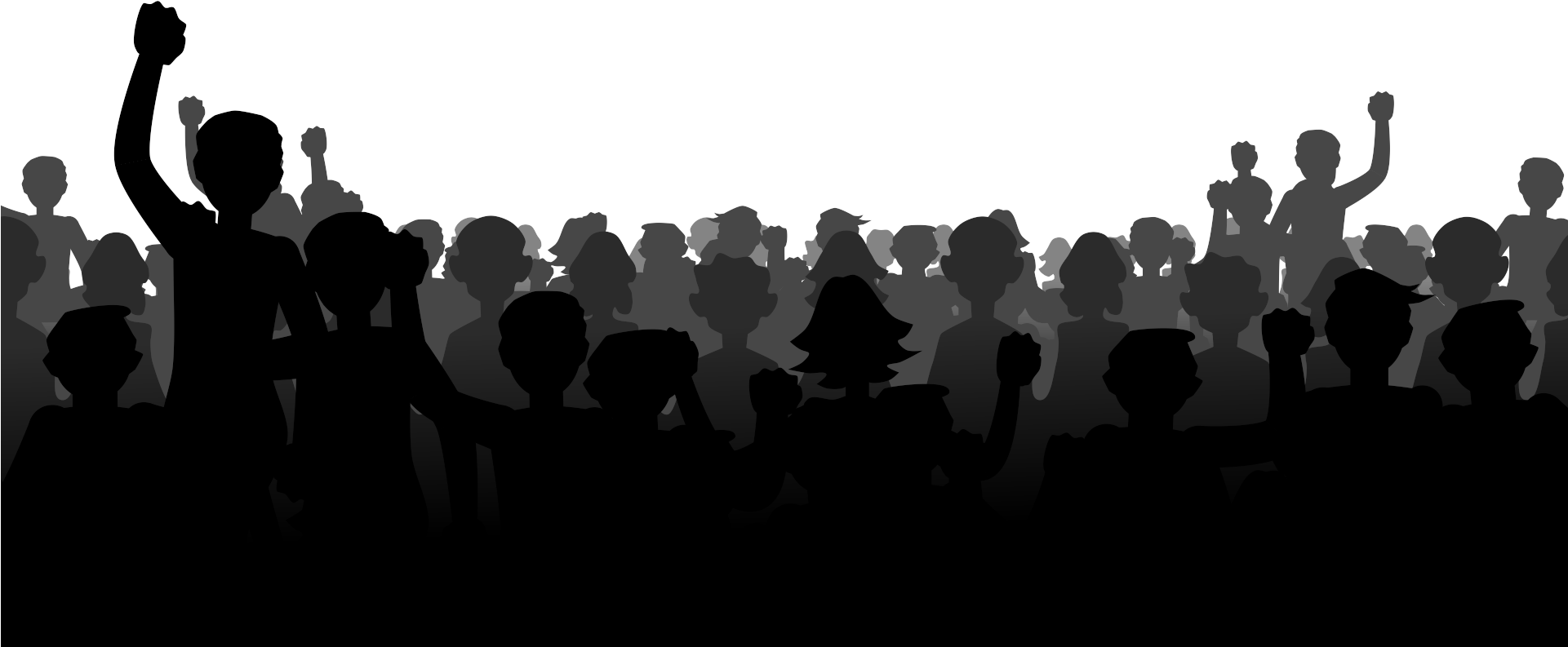 Download PNG image - Crowd Silhouette PNG Image 