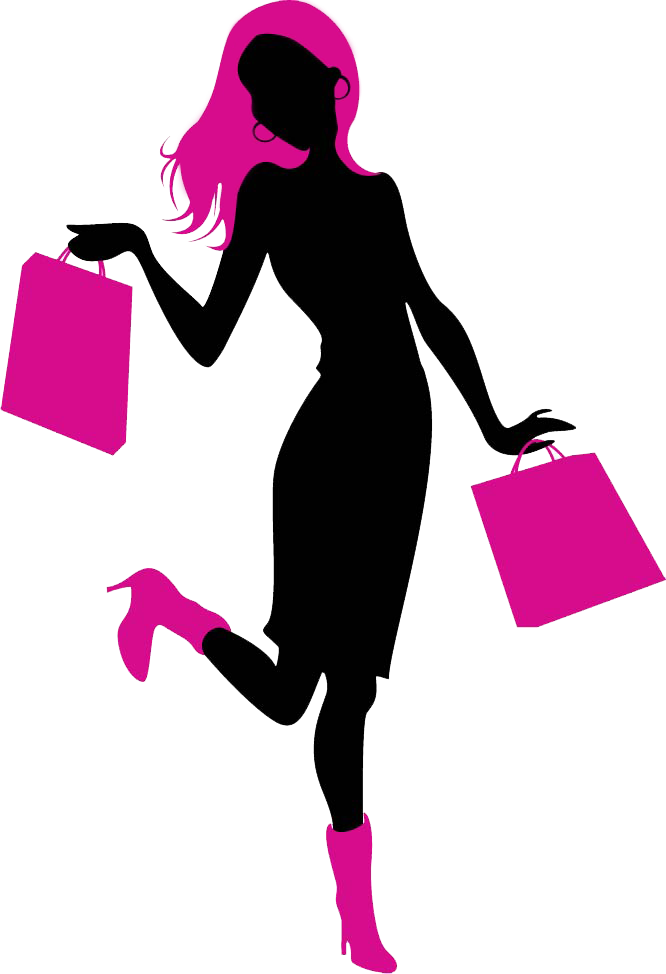 Download PNG image - Girl Holding Shopping Bag Fashion Transparent PNG 