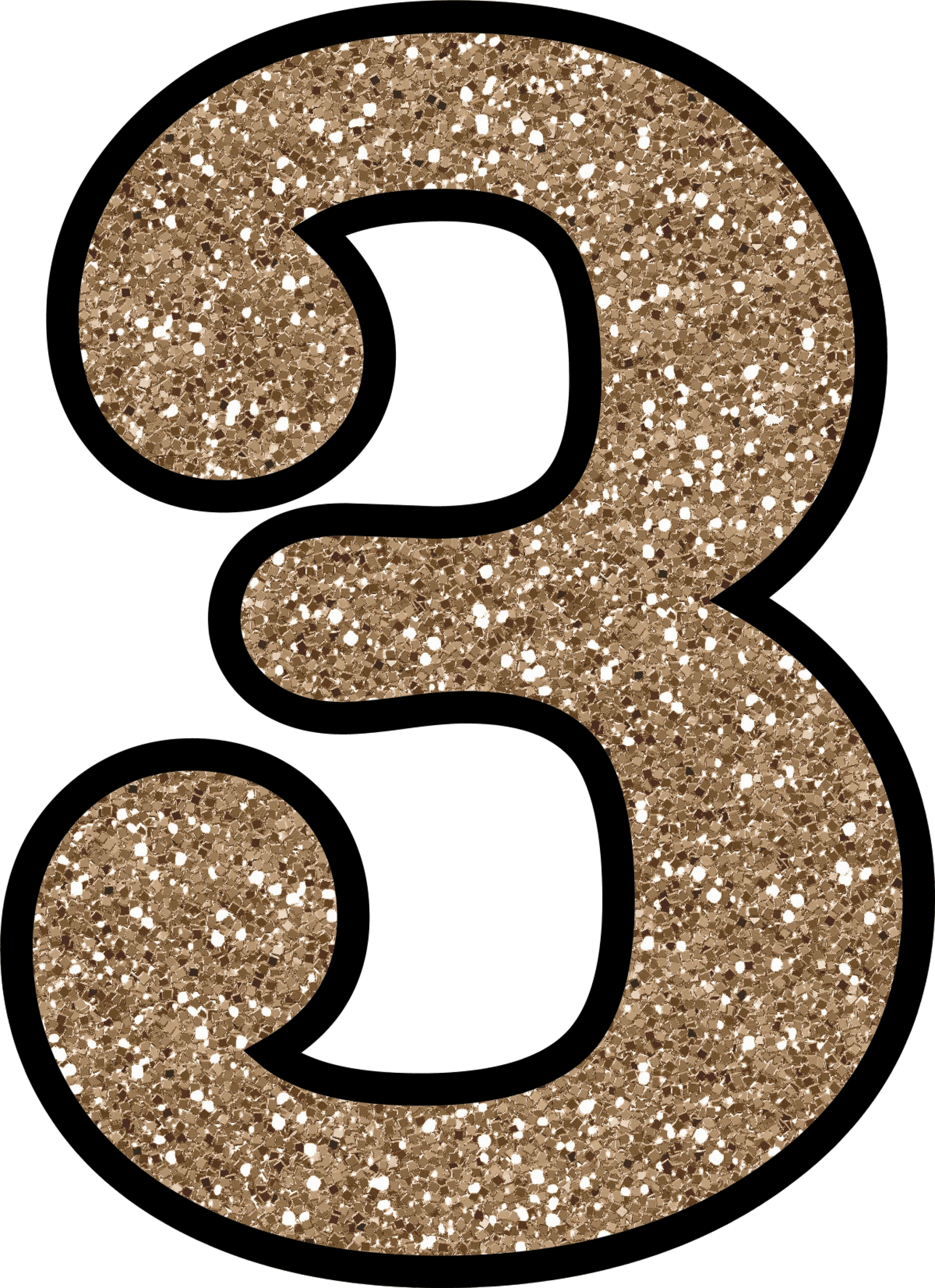Download PNG image - Glitter Number PNG Picture 