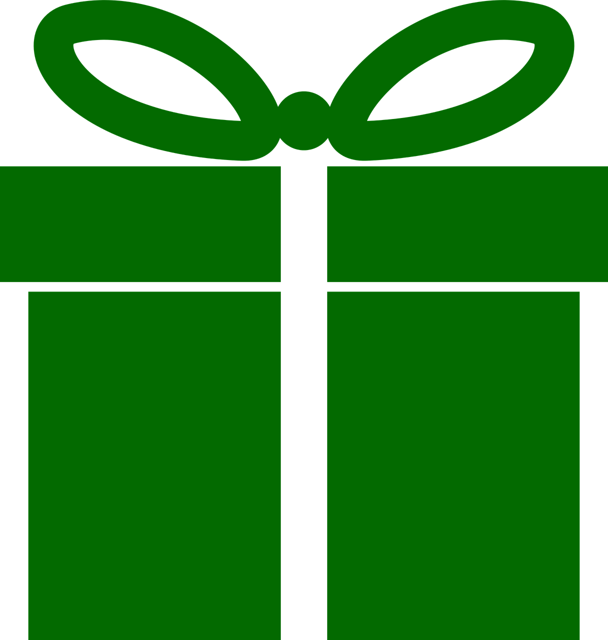 Download PNG image - Green Christmas Gift PNG File 