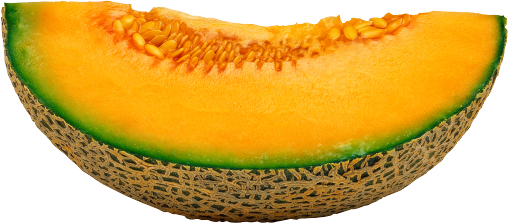 Download PNG image - Slice Cantaloupe PNG File 