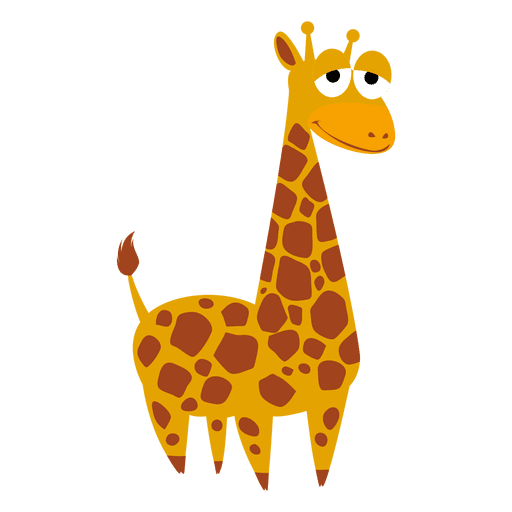 Download PNG image - Small Vector Giraffe Transparent Background 