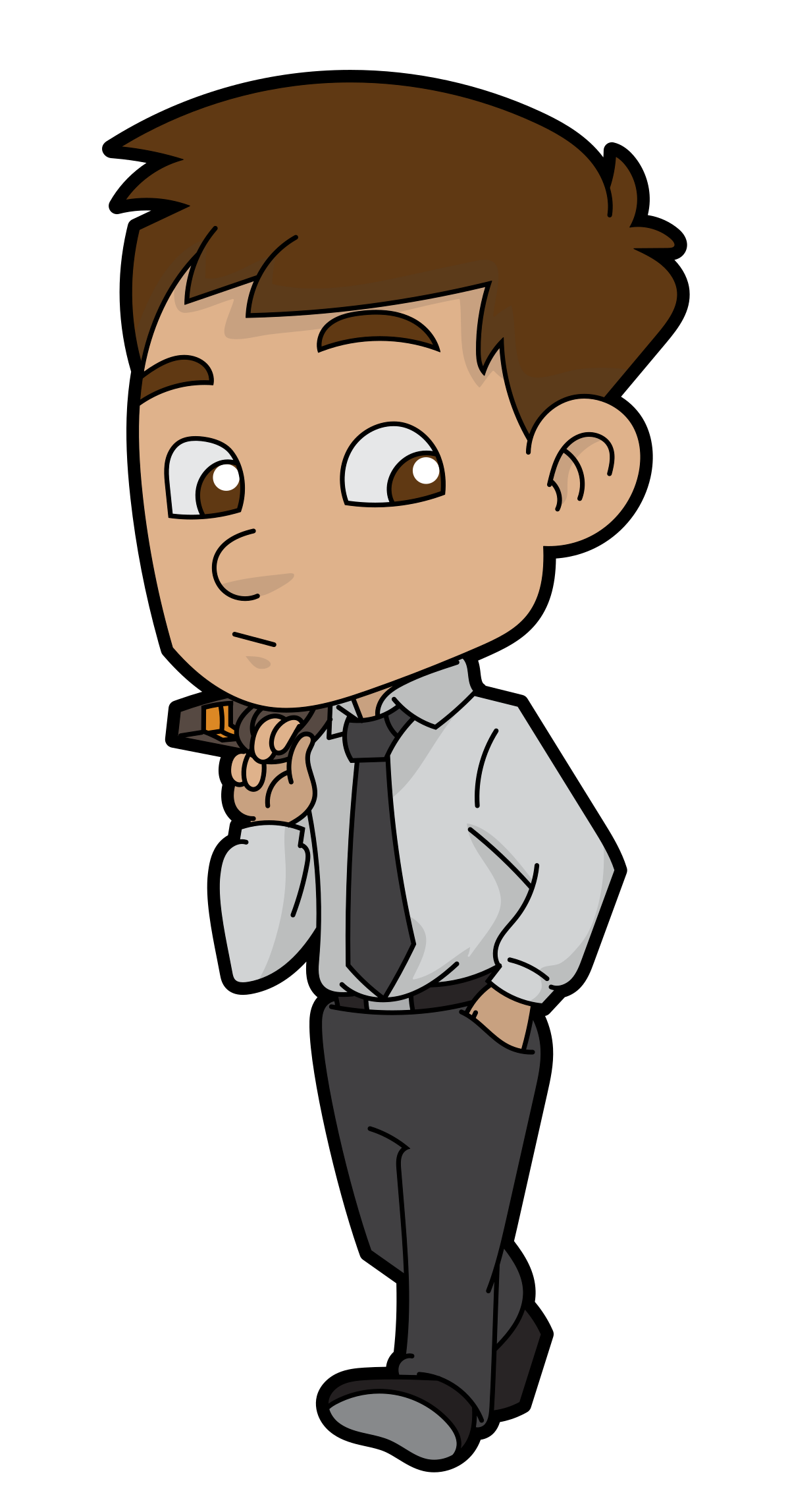 Download PNG image - Animated Businessman PNG File 