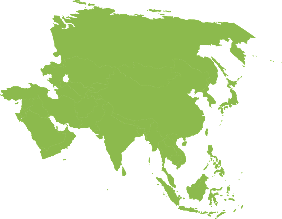 Download PNG image - Asia Map PNG HD 