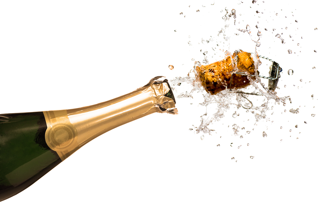 Download PNG image - Champagne Popping PNG Clipart 