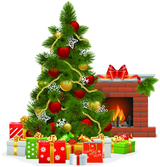 Download PNG image - Christmas Fireplace PNG Free Download 