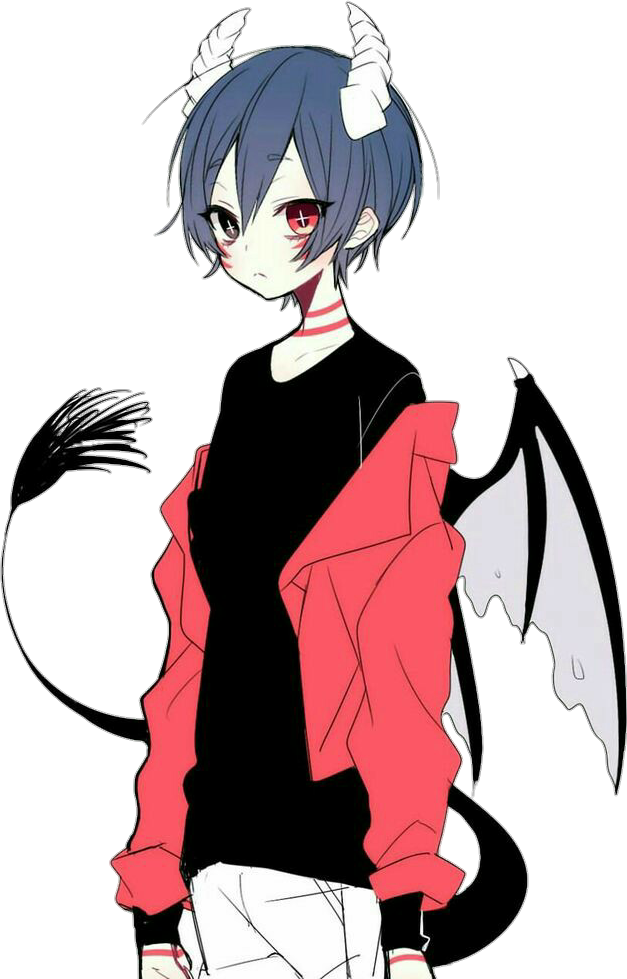 Download PNG image - Demon Anime Boy PNG Transparent Image 