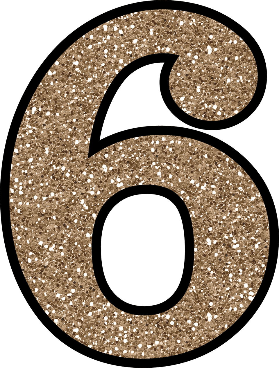 Download PNG image - Glitter Number PNG Photos 
