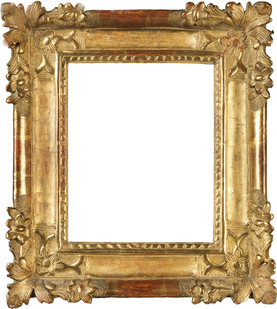 Download PNG image - Gold Antique Frame PNG File 