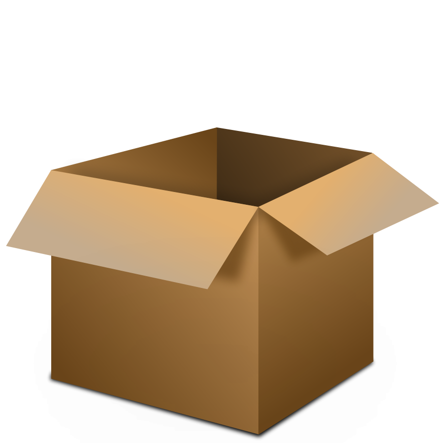 Download PNG image - Open Cardboard Box PNG Clipart 