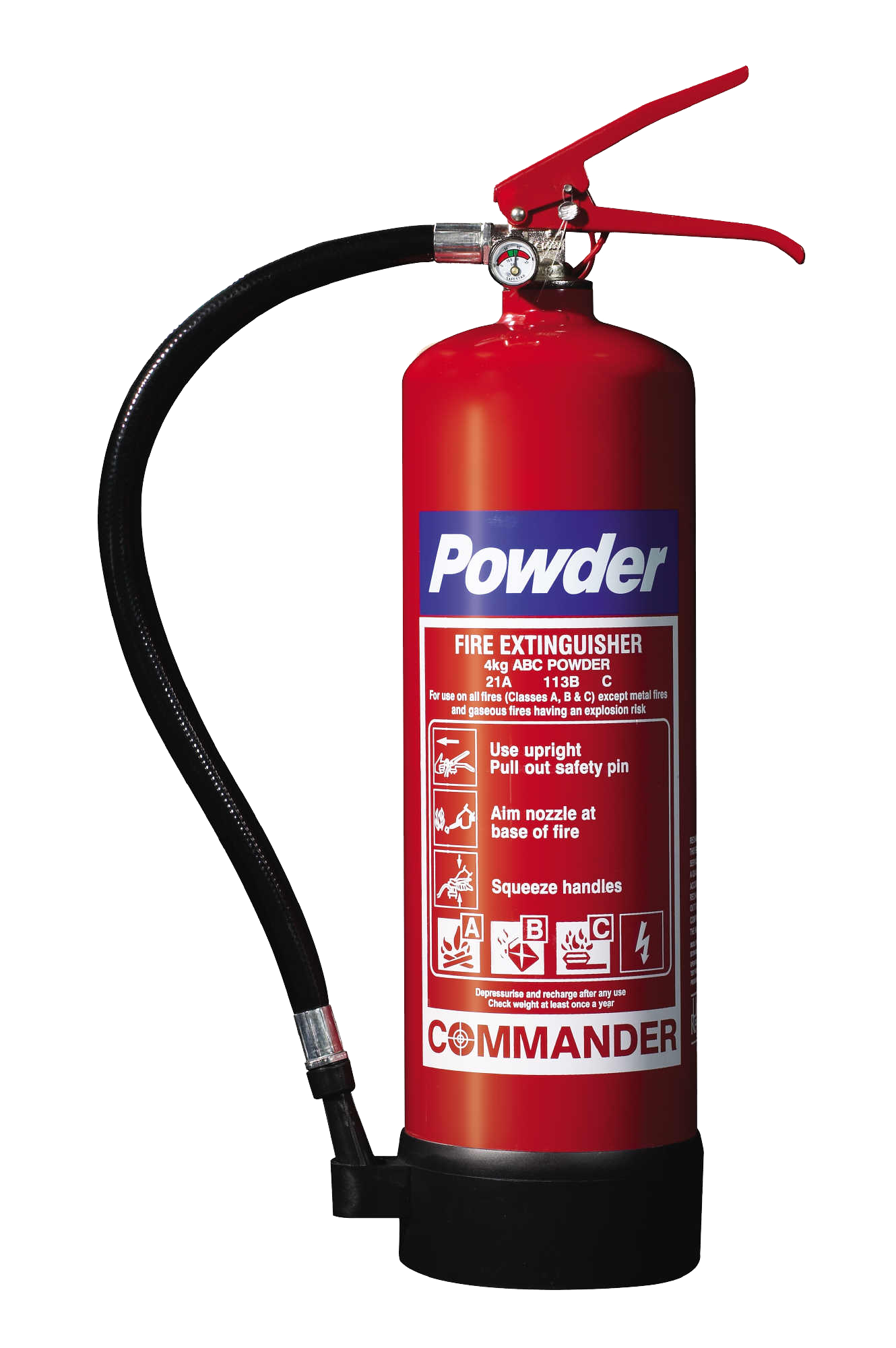 Download PNG image - Powder Fire Extinguisher PNG Transparent Image 