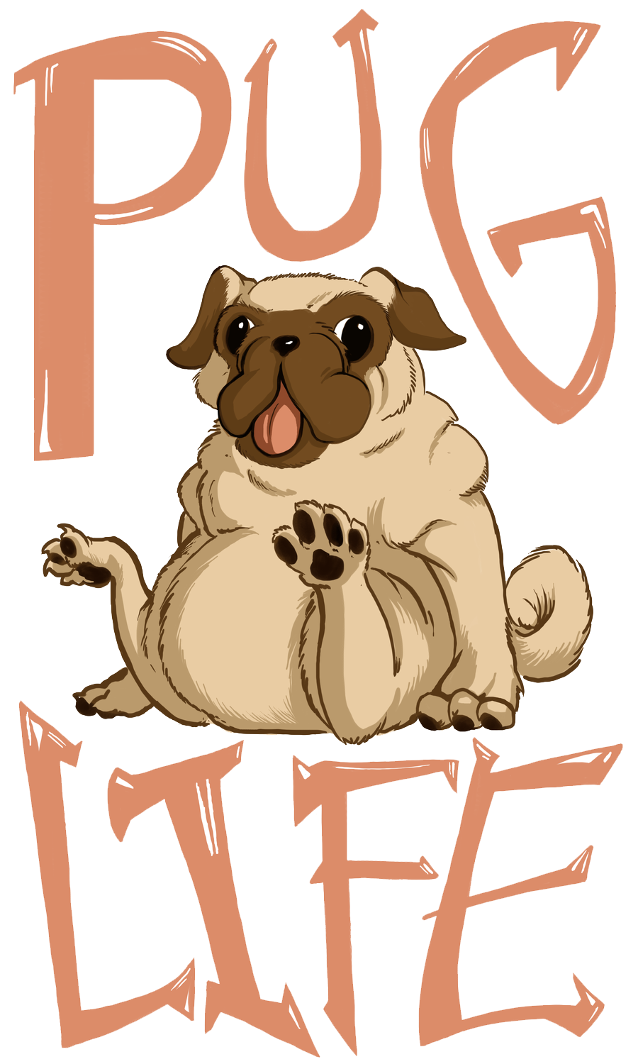 Download PNG image - Pug Life PNG Free Download 