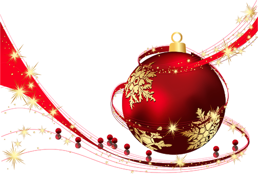 Download PNG image - Red Christmas Bauble PNG Image 