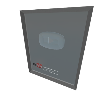 Download PNG image - Silver Play Button PNG File 