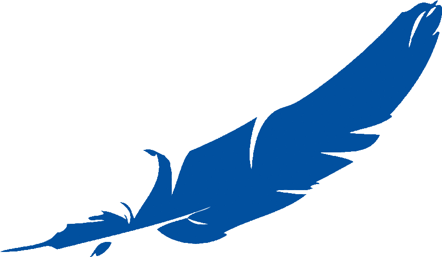 Download PNG image - Vector Blue Feather PNG Transparent Image 