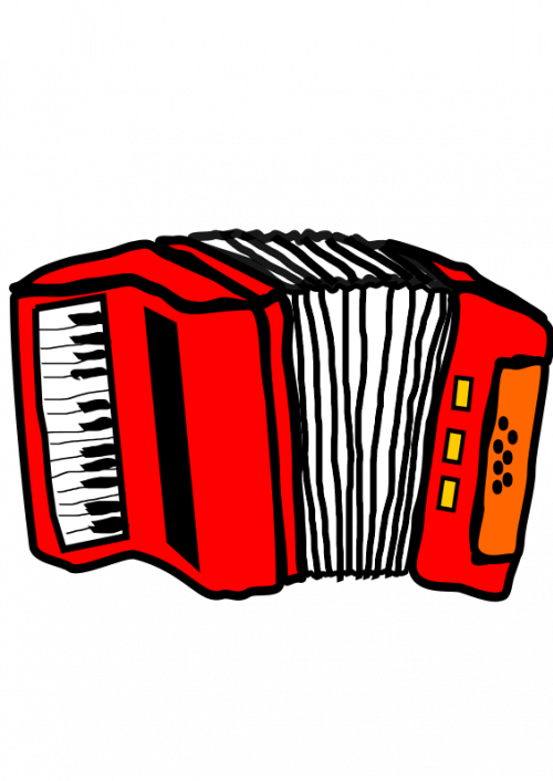 Download PNG image - Vector Red Accordion PNG Photos 