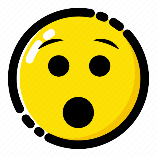 Download PNG image - Amazed Reaction Emoji PNG Isolated Photo 