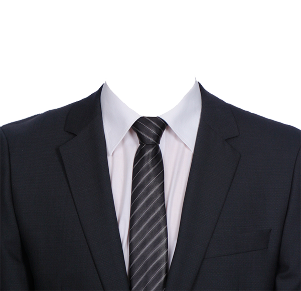 Download PNG image - Black Blazer Tie Suit PNG 