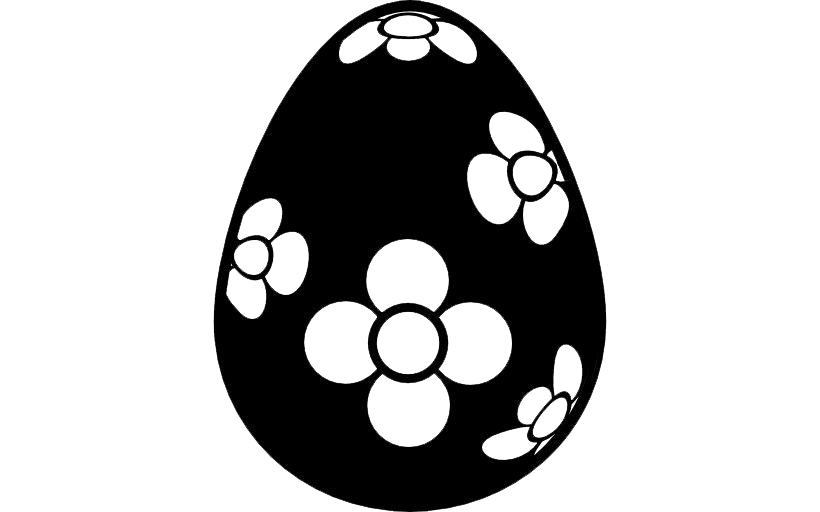 Download PNG image - Black Easter Egg PNG Transparent 