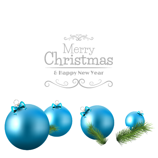Download PNG image - Blue Christmas Ornaments Transparent PNG 
