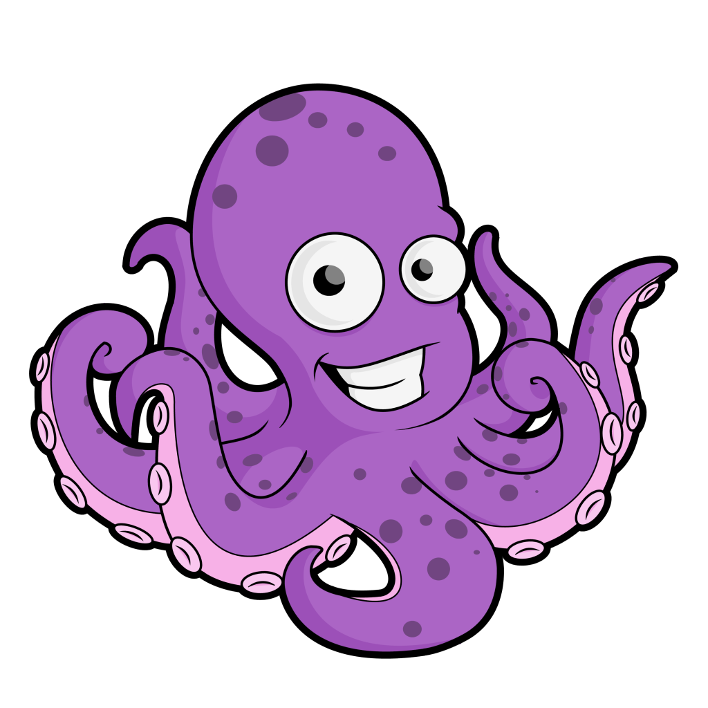 Download PNG image - Cute Octopus PNG Transparent 