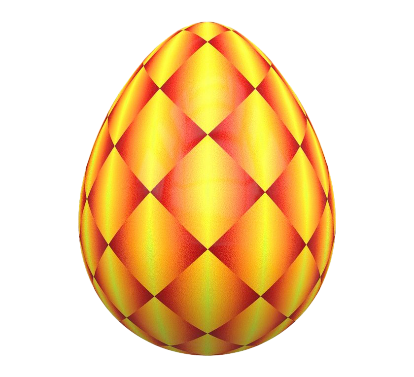 Download PNG image - Orange Easter Egg PNG Transparent Image 