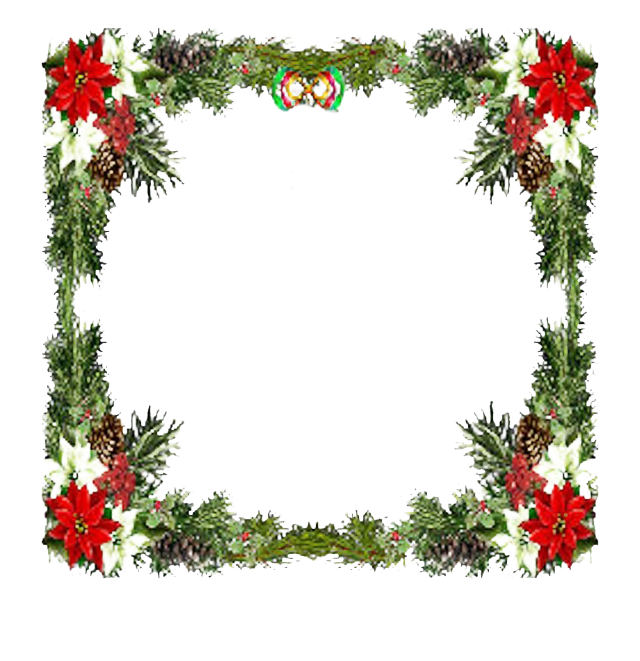 Download PNG image - Square Christmas Frame PNG Clipart 