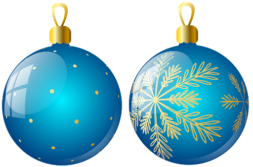Download PNG image - Blue Christmas Bauble PNG Transparent 