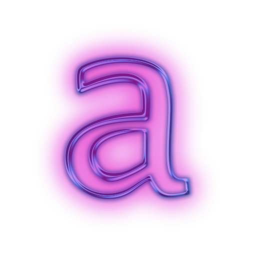Download PNG image - Neon Alphabet PNG Transparent HD Photo 