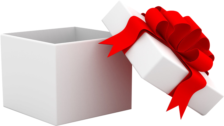 Download PNG image - Open Christmas Gift PNG File 