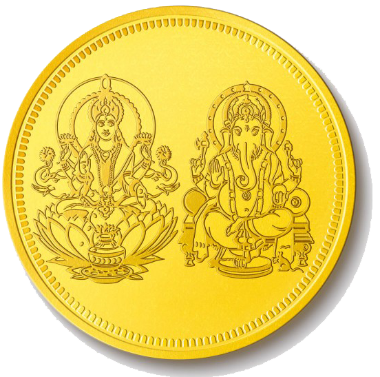 Download PNG image - Lakshmi Gold Coin PNG Pic 
