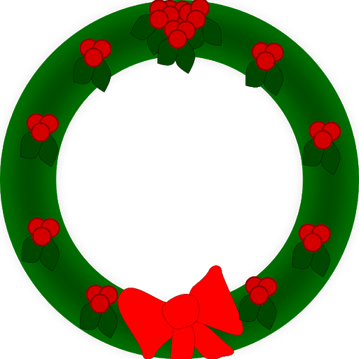 Download PNG image - Round Christmas Frame PNG File 