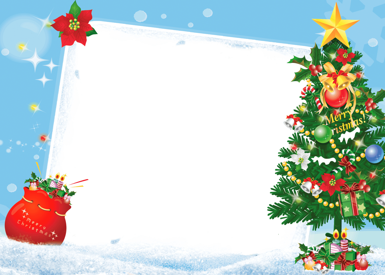 Download PNG image - Santa Christmas Frame PNG Clipart 