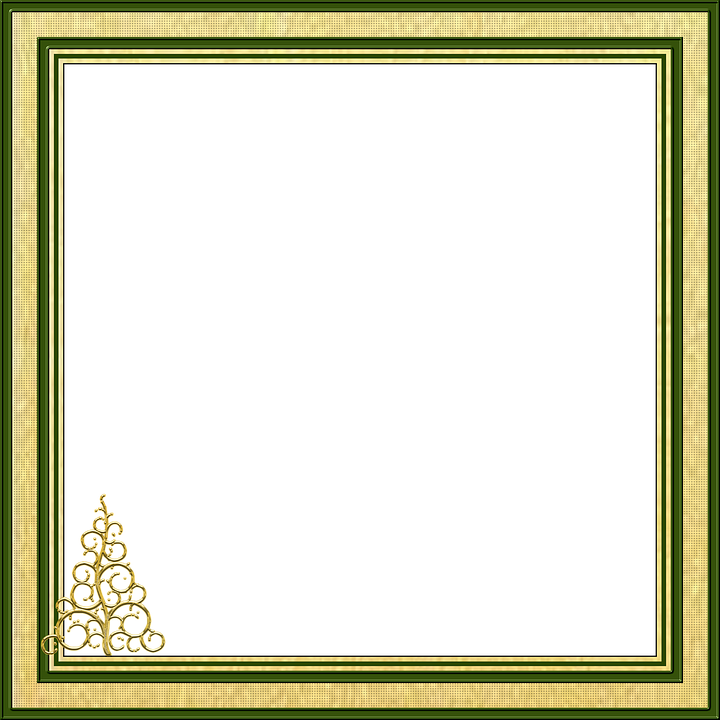 Download PNG image - Square Christmas Frame PNG Background Image 