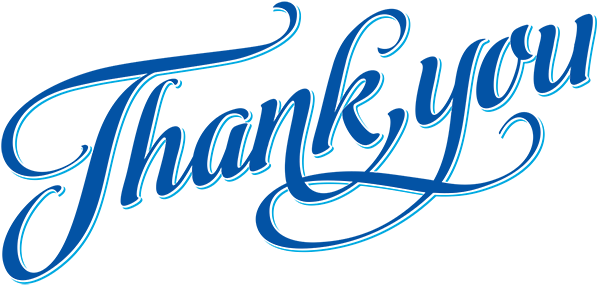 Download PNG image - Thank You Calligraphy Transparent PNG 