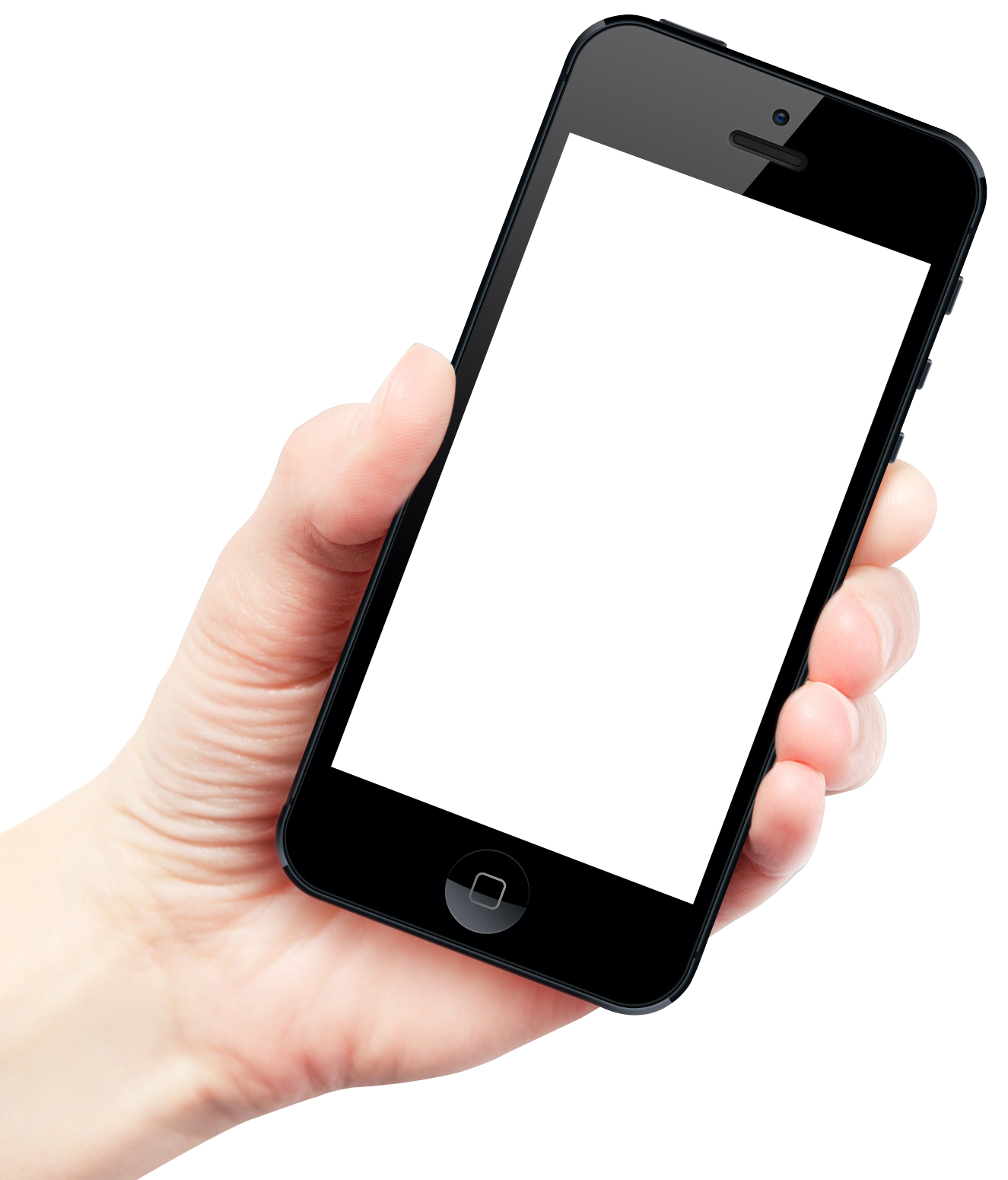 Download PNG image - Mockup Hand Holding Smartphone Transparent PNG 