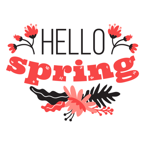 Download PNG image - Hello Spring PNG Isolated File 