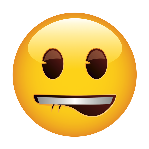 Download PNG image - Lip Bite Emoji PNG Pic 