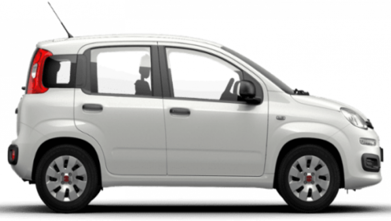 Download PNG image - Side View White Fiat Panda PNG Clipart 